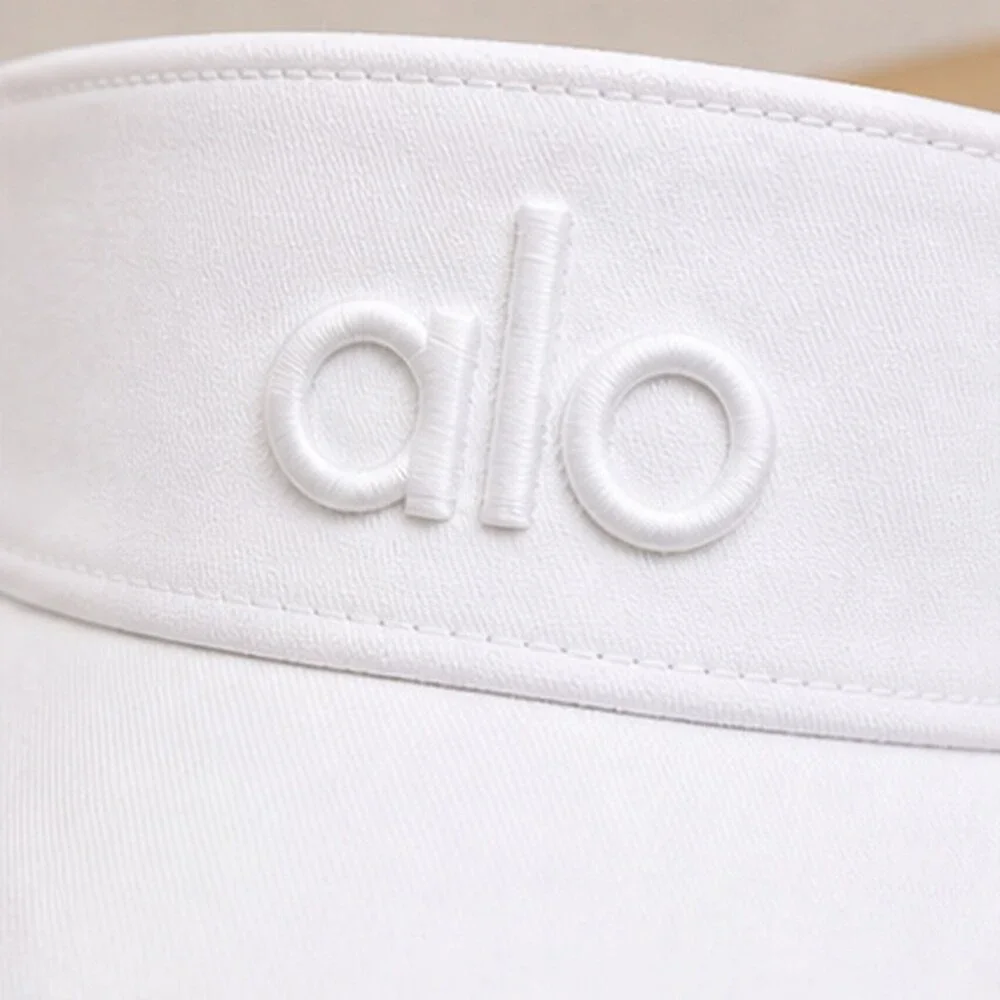 ALO Yoga White Everyday Open Top Visor Hat NWT